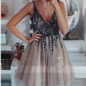 Princess Tulle Sleeveless V-neck short dress